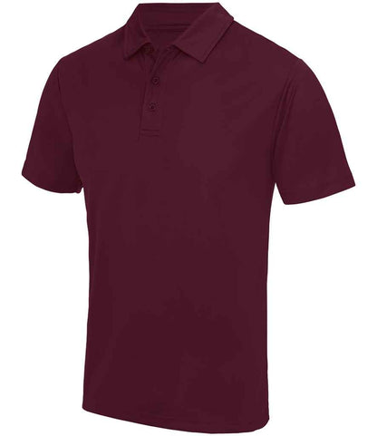 Just Cool JC040 Burgundy Front -  Ready to be Embroidered and Printed by Custard Workwear - Cheap Personalised and Customised Workwear in Nottinghamshire, Derbyshire and Leicestershire