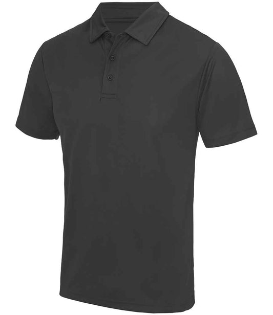 Just Cool JC040 Charcoal Front -  Ready to be Embroidered and Printed by Custard Workwear - Cheap Personalised and Customised Workwear in Nottinghamshire, Derbyshire and Leicestershire