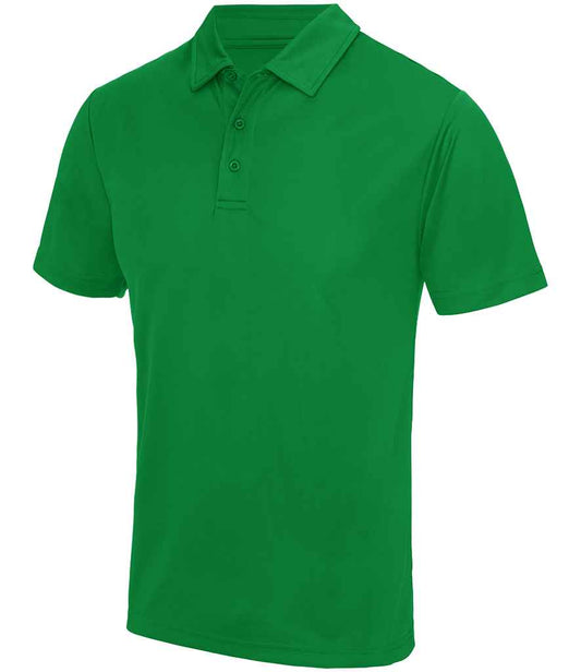 Just Cool JC040 Kelly Green Front -  Ready to be Embroidered and Printed by Custard Workwear - Cheap Personalised and Customised Workwear in Nottinghamshire, Derbyshire and Leicestershire