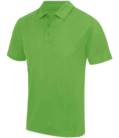 Just Cool JC040 Lime Green Front -  Ready to be Embroidered and Printed by Custard Workwear - Cheap Personalised and Customised Workwear in Nottinghamshire, Derbyshire and Leicestershire