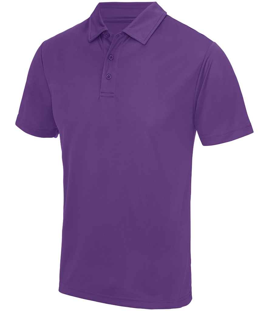 Just Cool JC040 Purple Front -  Ready to be Embroidered and Printed by Custard Workwear - Cheap Personalised and Customised Workwear in Nottinghamshire, Derbyshire and Leicestershire