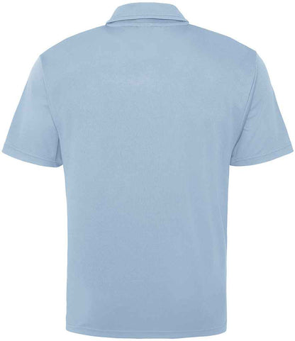 Just Cool JC040 Sky Blue Back -  Ready to be Embroidered and Printed by Custard Workwear - Cheap Personalised and Customised Workwear in Nottinghamshire, Derbyshire and Leicestershire