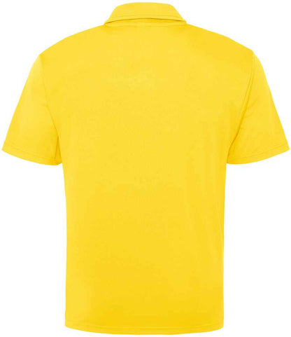 Just Cool JC040 Sun Yellow Back -  Ready to be Embroidered and Printed by Custard Workwear - Cheap Personalised and Customised Workwear in Nottinghamshire, Derbyshire and Leicestershire