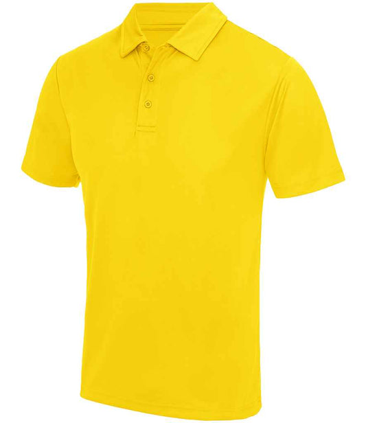 Just Cool JC040 Sun Yellow Front -  Ready to be Embroidered and Printed by Custard Workwear - Cheap Personalised and Customised Workwear in Nottinghamshire, Derbyshire and Leicestershire