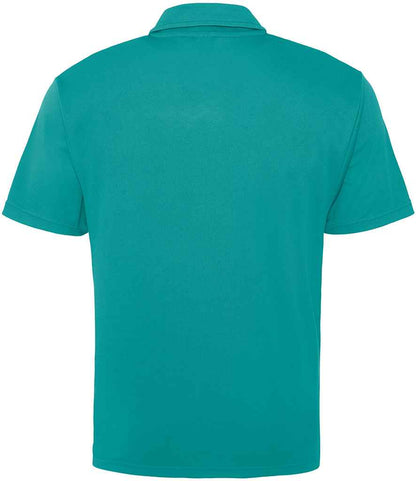 Just Cool JC040 Turquoise Blue Back -  Ready to be Embroidered and Printed by Custard Workwear - Cheap Personalised and Customised Workwear in Nottinghamshire, Derbyshire and Leicestershire