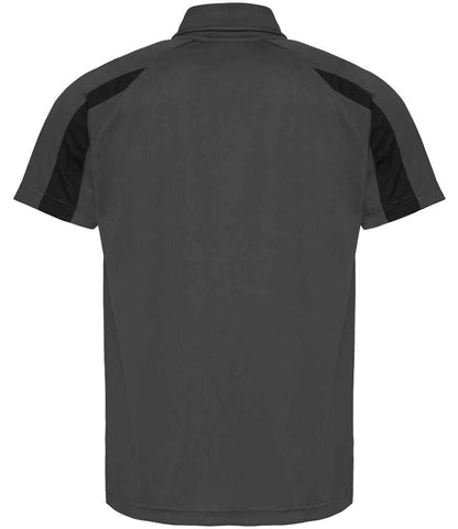 Just Cool JC043 Charcoal/Jet Black Back -  Ready to be Embroidered and Printed by Custard Workwear - Cheap Personalised and Customised Workwear in Nottinghamshire, Derbyshire and Leicestershire