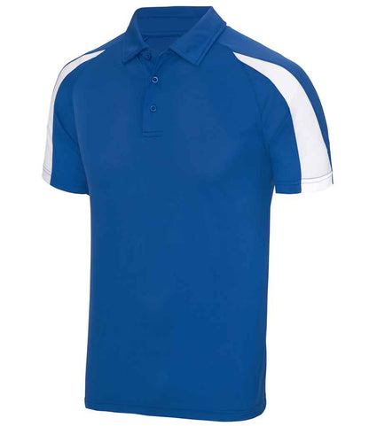 Just Cool JC043 Royal Blue/Arctic White Front -  Ready to be Embroidered and Printed by Custard Workwear - Cheap Personalised and Customised Workwear in Nottinghamshire, Derbyshire and Leicestershire