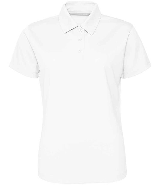 Just Cool JC045 Arctic White Front -  Ready to be Embroidered and Printed by Custard Workwear - Cheap Personalised and Customised Workwear in Nottinghamshire, Derbyshire and Leicestershire