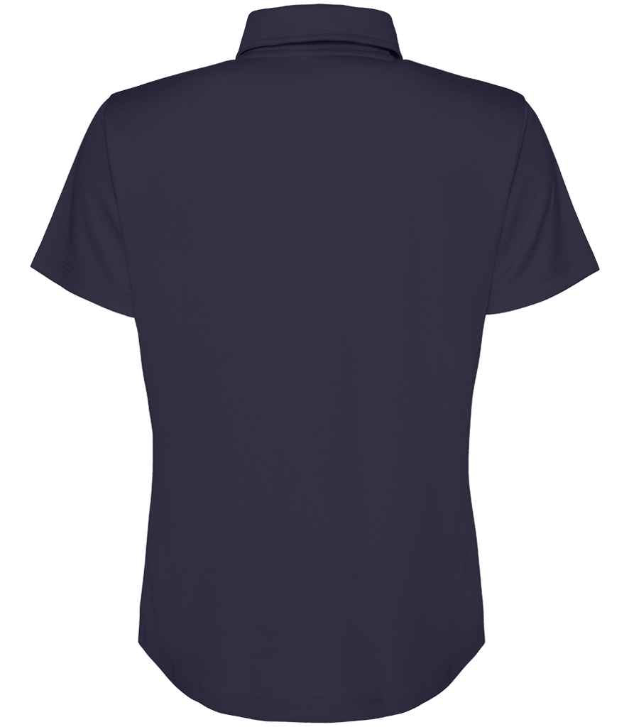 Just Cool JC045 French Navy Back -  Ready to be Embroidered and Printed by Custard Workwear - Cheap Personalised and Customised Workwear in Nottinghamshire, Derbyshire and Leicestershire