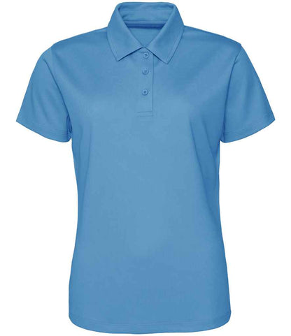 Just Cool JC045 Sapphire Blue Front -  Ready to be Embroidered and Printed by Custard Workwear - Cheap Personalised and Customised Workwear in Nottinghamshire, Derbyshire and Leicestershire