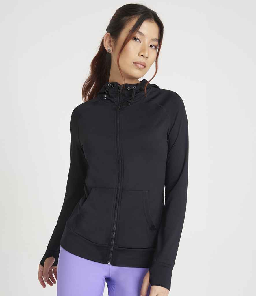 Just Cool JC058 Jet Black Model -  Ready to be Embroidered and Printed by Custard Workwear - Cheap Personalised and Customised Workwear in Nottinghamshire, Derbyshire and Leicestershire