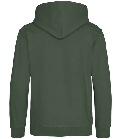 Just Hoods JH001B Bottle Green Back -  Ready to be Embroidered and Printed by Custard Workwear - Cheap Personalised and Customised Workwear in Nottinghamshire, Derbyshire and Leicestershire