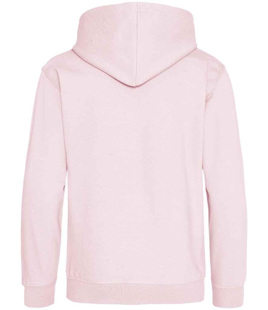 Just Hoods JH001B Baby Pink Back -  Ready to be Embroidered and Printed by Custard Workwear - Cheap Personalised and Customised Workwear in Nottinghamshire, Derbyshire and Leicestershire
