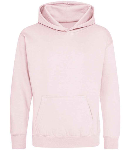 Just Hoods JH001B Baby Pink Front -  Ready to be Embroidered and Printed by Custard Workwear - Cheap Personalised and Customised Workwear in Nottinghamshire, Derbyshire and Leicestershire
