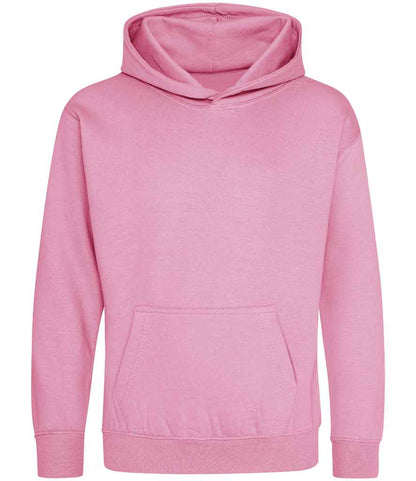 Just Hoods JH001B Candyfloss Pink Back -  Ready to be Embroidered and Printed by Custard Workwear - Cheap Personalised and Customised Workwear in Nottinghamshire, Derbyshire and Leicestershire