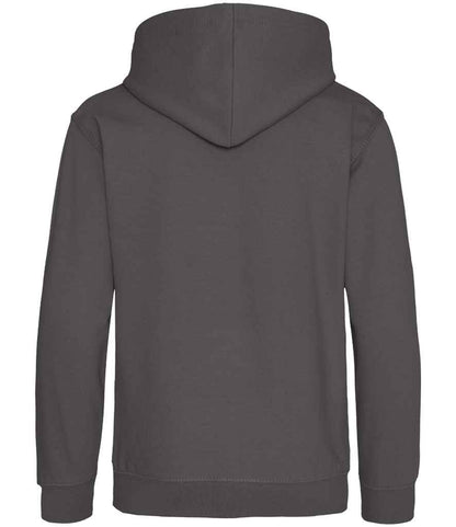 Just Hoods JH001B Charcoal Back -  Ready to be Embroidered and Printed by Custard Workwear - Cheap Personalised and Customised Workwear in Nottinghamshire, Derbyshire and Leicestershire
