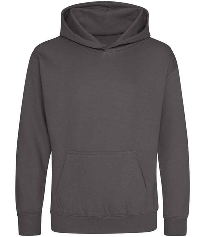 Just Hoods JH001B Charcoal Front -  Ready to be Embroidered and Printed by Custard Workwear - Cheap Personalised and Customised Workwear in Nottinghamshire, Derbyshire and Leicestershire