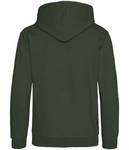 Just Hoods JH001B Forest Green Back -  Ready to be Embroidered and Printed by Custard Workwear - Cheap Personalised and Customised Workwear in Nottinghamshire, Derbyshire and Leicestershire