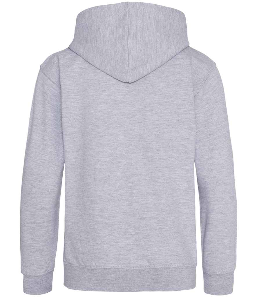 Just Hoods JH001B Heather Grey Back -  Ready to be Embroidered and Printed by Custard Workwear - Cheap Personalised and Customised Workwear in Nottinghamshire, Derbyshire and Leicestershire