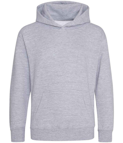 Just Hoods JH001B Heather Grey Front -  Ready to be Embroidered and Printed by Custard Workwear - Cheap Personalised and Customised Workwear in Nottinghamshire, Derbyshire and Leicestershire