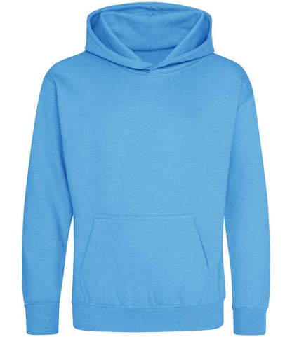 Just Hoods JH001B Hawaiian Blue Front -  Ready to be Embroidered and Printed by Custard Workwear - Cheap Personalised and Customised Workwear in Nottinghamshire, Derbyshire and Leicestershire