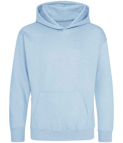 Just Hoods JH001B Ice Blue Front -  Ready to be Embroidered and Printed by Custard Workwear - Cheap Personalised and Customised Workwear in Nottinghamshire, Derbyshire and Leicestershire