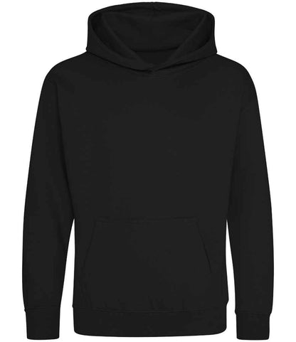 Just Hoods JH001B Jet Black Front -  Ready to be Embroidered and Printed by Custard Workwear - Cheap Personalised and Customised Workwear in Nottinghamshire, Derbyshire and Leicestershire