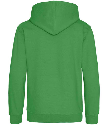 Just Hoods JH001B Kelly Green Back -  Ready to be Embroidered and Printed by Custard Workwear - Cheap Personalised and Customised Workwear in Nottinghamshire, Derbyshire and Leicestershire