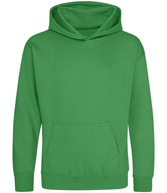 Just Hoods JH001B Kelly Green Front -  Ready to be Embroidered and Printed by Custard Workwear - Cheap Personalised and Customised Workwear in Nottinghamshire, Derbyshire and Leicestershire