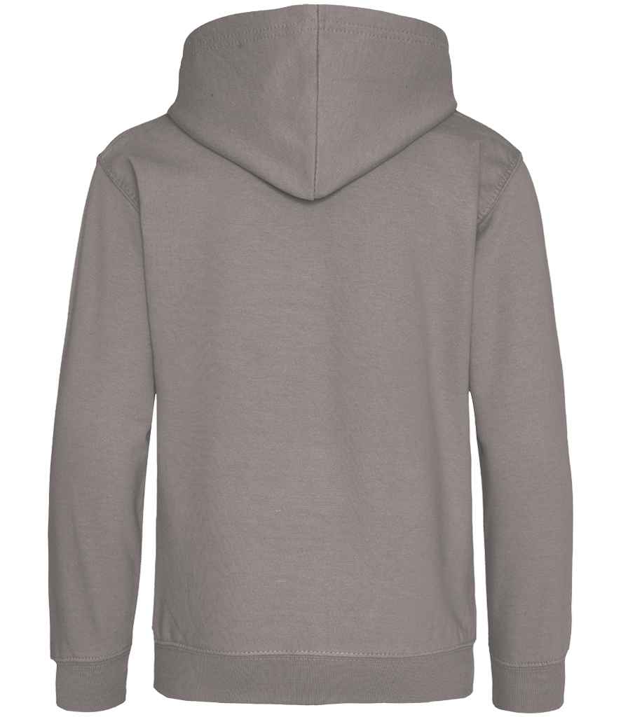 Just Hoods JH001B Platinum Grey Back -  Ready to be Embroidered and Printed by Custard Workwear - Cheap Personalised and Customised Workwear in Nottinghamshire, Derbyshire and Leicestershire