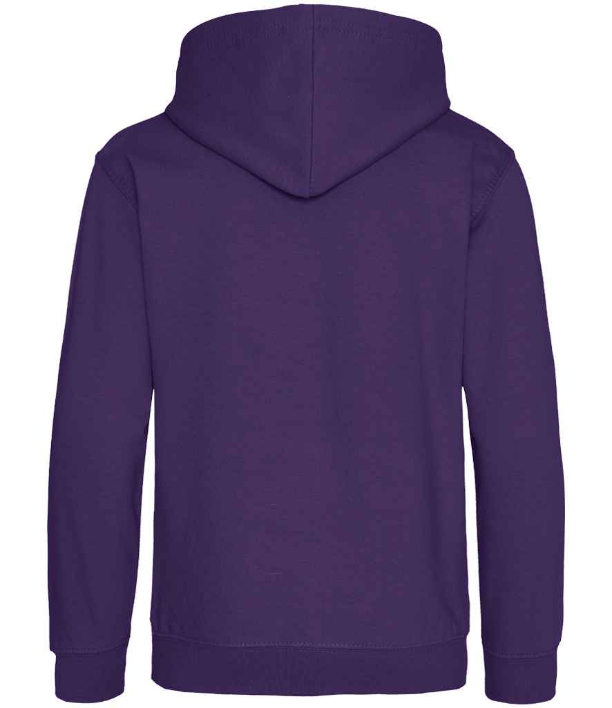 Just Hoods JH001B Purple Back -  Ready to be Embroidered and Printed by Custard Workwear - Cheap Personalised and Customised Workwear in Nottinghamshire, Derbyshire and Leicestershire
