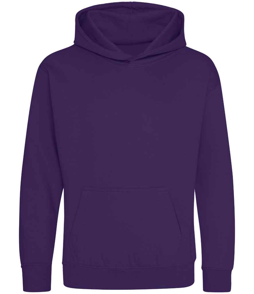 Just Hoods JH001B Purple Front -  Ready to be Embroidered and Printed by Custard Workwear - Cheap Personalised and Customised Workwear in Nottinghamshire, Derbyshire and Leicestershire