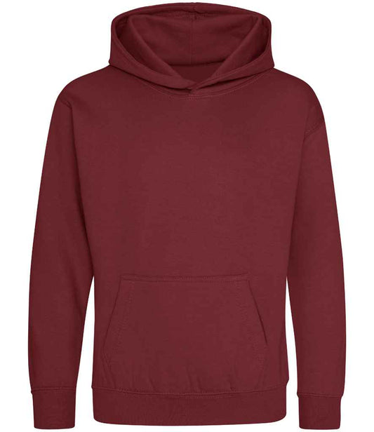 Just Hoods JH001B Red Hot Chilli Front -  Ready to be Embroidered and Printed by Custard Workwear - Cheap Personalised and Customised Workwear in Nottinghamshire, Derbyshire and Leicestershire