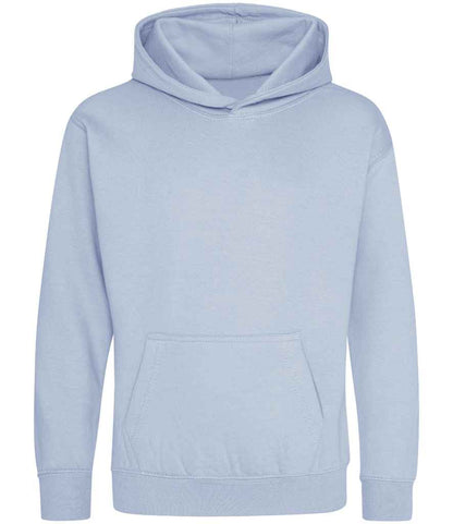 Just Hoods JH001B Sky Blue Front -  Ready to be Embroidered and Printed by Custard Workwear - Cheap Personalised and Customised Workwear in Nottinghamshire, Derbyshire and Leicestershire