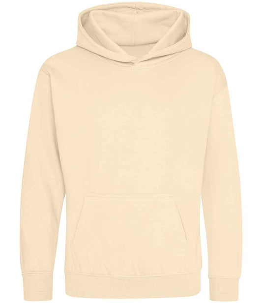 Just Hoods JH001B Vanilla Milkshake Front -  Ready to be Embroidered and Printed by Custard Workwear - Cheap Personalised and Customised Workwear in Nottinghamshire, Derbyshire and Leicestershire