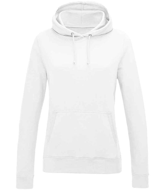 Just Hoods JH001F Arctic White Front -  Ready to be Embroidered and Printed by Custard Workwear - Cheap Personalised and Customised Workwear in Nottinghamshire, Derbyshire and Leicestershire