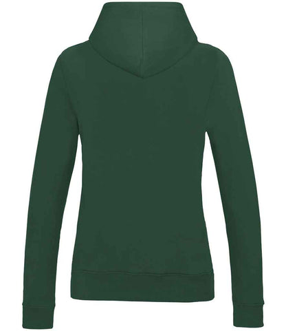 Just Hoods JH001F Bottle Green Back -  Ready to be Embroidered and Printed by Custard Workwear - Cheap Personalised and Customised Workwear in Nottinghamshire, Derbyshire and Leicestershire