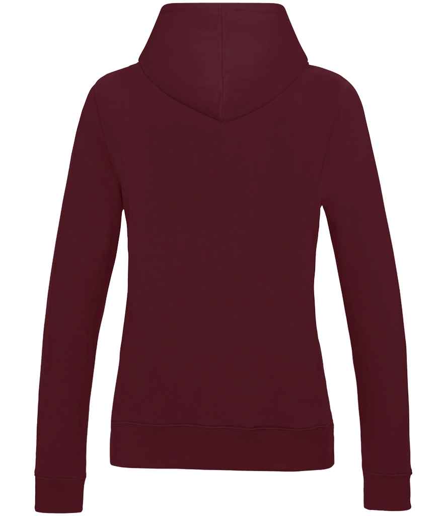 Just Hoods JH001F Burgundy Back -  Ready to be Embroidered and Printed by Custard Workwear - Cheap Personalised and Customised Workwear in Nottinghamshire, Derbyshire and Leicestershire