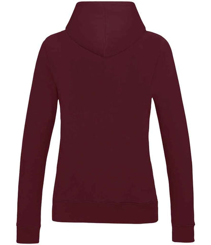 Just Hoods JH001F Burgundy Back -  Ready to be Embroidered and Printed by Custard Workwear - Cheap Personalised and Customised Workwear in Nottinghamshire, Derbyshire and Leicestershire