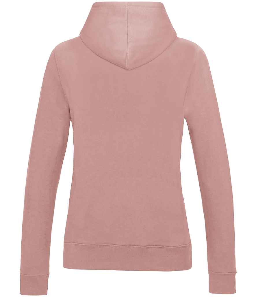 Just Hoods JH001F Dusty Pink Back -  Ready to be Embroidered and Printed by Custard Workwear - Cheap Personalised and Customised Workwear in Nottinghamshire, Derbyshire and Leicestershire