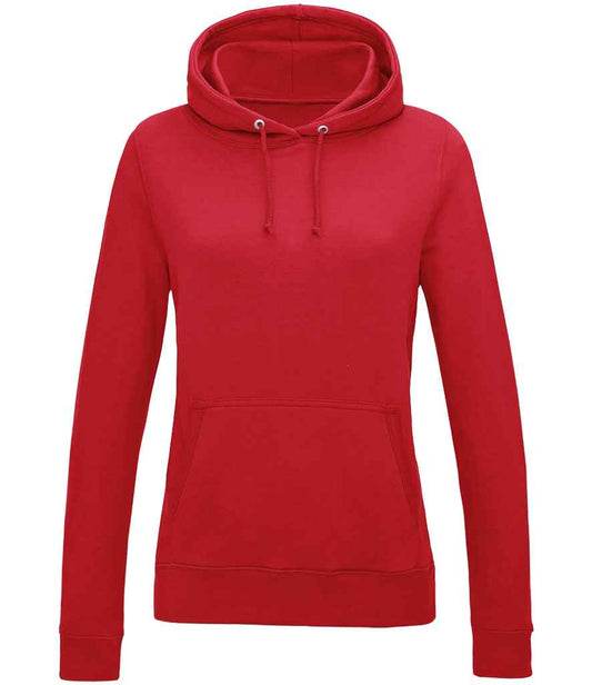 Just Hoods JH001F Fire Red Front -  Ready to be Embroidered and Printed by Custard Workwear - Cheap Personalised and Customised Workwear in Nottinghamshire, Derbyshire and Leicestershire