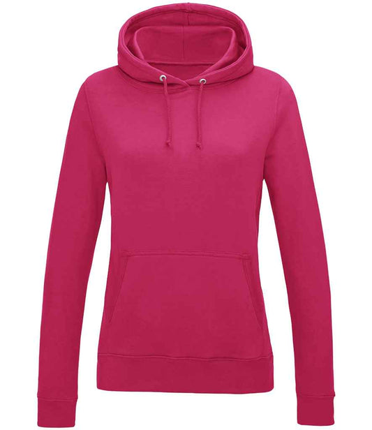 Just Hoods JH001F Hot Pink Front -  Ready to be Embroidered and Printed by Custard Workwear - Cheap Personalised and Customised Workwear in Nottinghamshire, Derbyshire and Leicestershire
