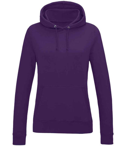 Just Hoods JH001F Purple Front -  Ready to be Embroidered and Printed by Custard Workwear - Cheap Personalised and Customised Workwear in Nottinghamshire, Derbyshire and Leicestershire