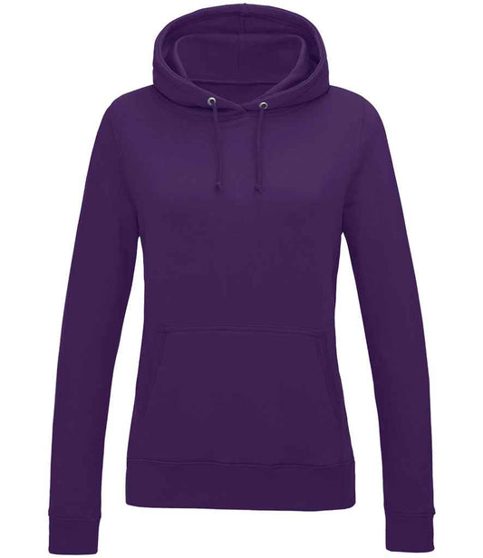 Just Hoods JH001F Purple Front -  Ready to be Embroidered and Printed by Custard Workwear - Cheap Personalised and Customised Workwear in Nottinghamshire, Derbyshire and Leicestershire