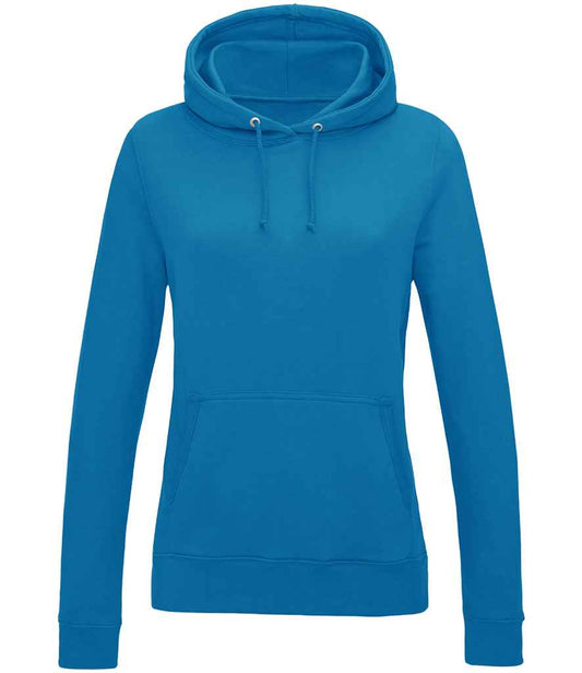 Just Hoods JH001F Sapphire Blue Front -  Ready to be Embroidered and Printed by Custard Workwear - Cheap Personalised and Customised Workwear in Nottinghamshire, Derbyshire and Leicestershire