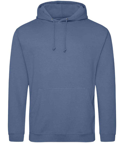 Just Hoods JH001 Atlantic Blue Front -  Ready to be Embroidered and Printed by Custard Workwear - Cheap Personalised and Customised Workwear in Nottinghamshire, Derbyshire and Leicestershire