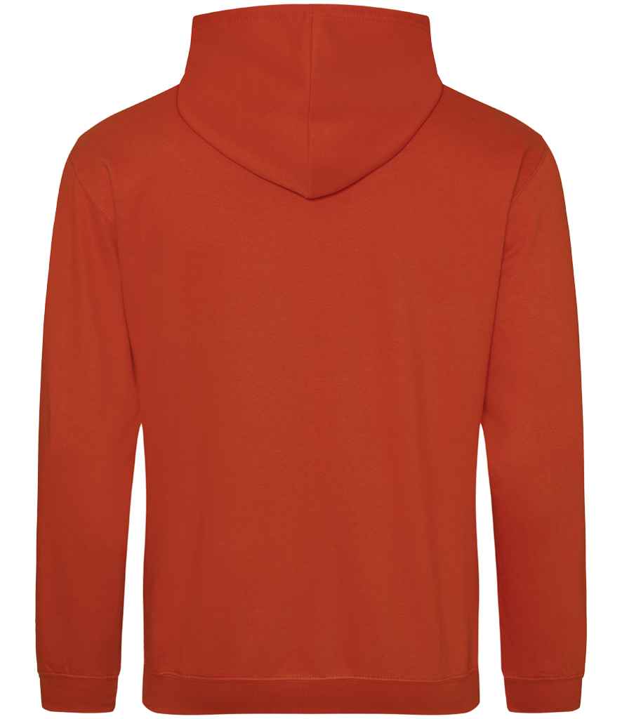 Just Hoods JH001 Burnt Orange Back -  Ready to be Embroidered and Printed by Custard Workwear - Cheap Personalised and Customised Workwear in Nottinghamshire, Derbyshire and Leicestershire