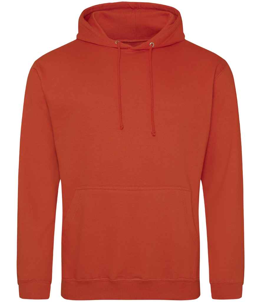 Just Hoods JH001 Burnt Orange Front -  Ready to be Embroidered and Printed by Custard Workwear - Cheap Personalised and Customised Workwear in Nottinghamshire, Derbyshire and Leicestershire