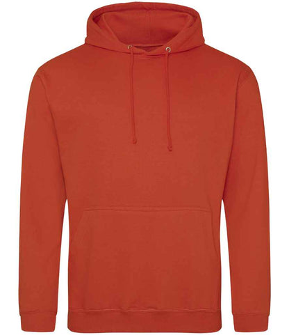 Just Hoods JH001 Burnt Orange Front -  Ready to be Embroidered and Printed by Custard Workwear - Cheap Personalised and Customised Workwear in Nottinghamshire, Derbyshire and Leicestershire