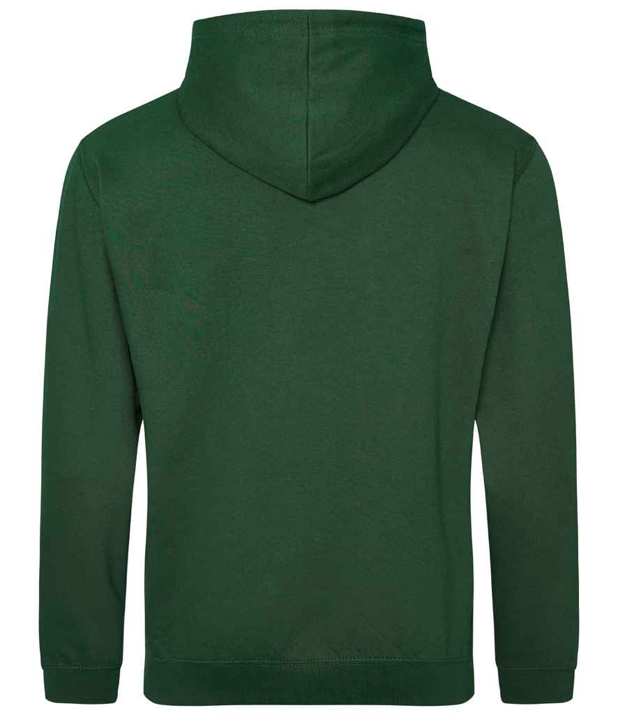 Just Hoods JH001 Bottle Green Back -  Ready to be Embroidered and Printed by Custard Workwear - Cheap Personalised and Customised Workwear in Nottinghamshire, Derbyshire and Leicestershire